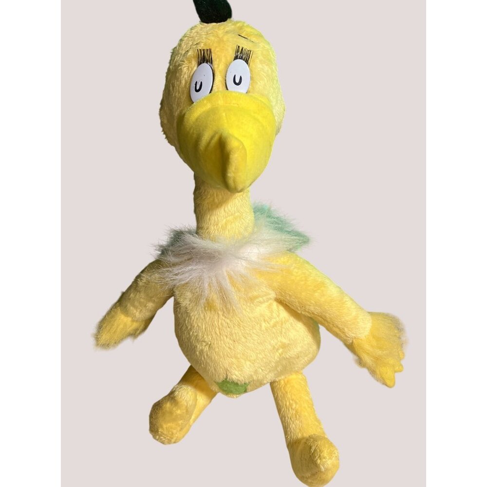 Vintage Kohl’s Cares Dr. Seuss Yellow  Sneetches Plush Toy 16" Soft Cuddly Stuff